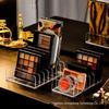 Transparent Acrylic Multi-Grid Makeup Organizer - Eyeshadow, Foundation & Blush Storage Box