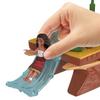 Mattel Disney Moana 2 Toy Playset with Floating Adventure Small 1 Character 6 Play and 10 Accessories Canoe, Doll, Friend, Areas,
