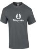Wings Air Weißes Retro-Logo Indonesische Fluggesellschaft Anthrazitgraues Baumwoll-T-Shirt