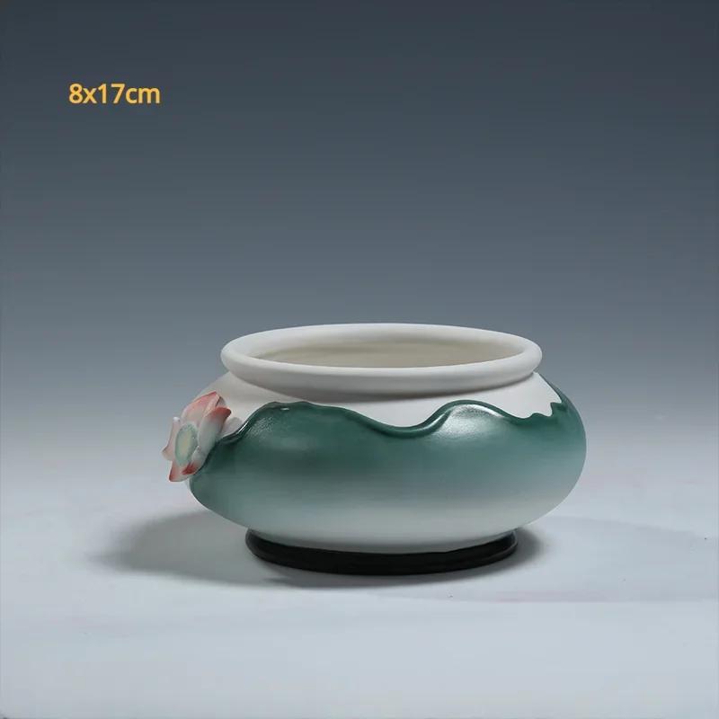 1pc Ceramic Household Buddhist Tools Set for Worshipping Buddha Statues, Guanyin Statues, Household Items Fruit Tray, Holy Water