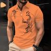 Polo Manica Corta Grafica Tribale Cool, Moda Casual da Uomo