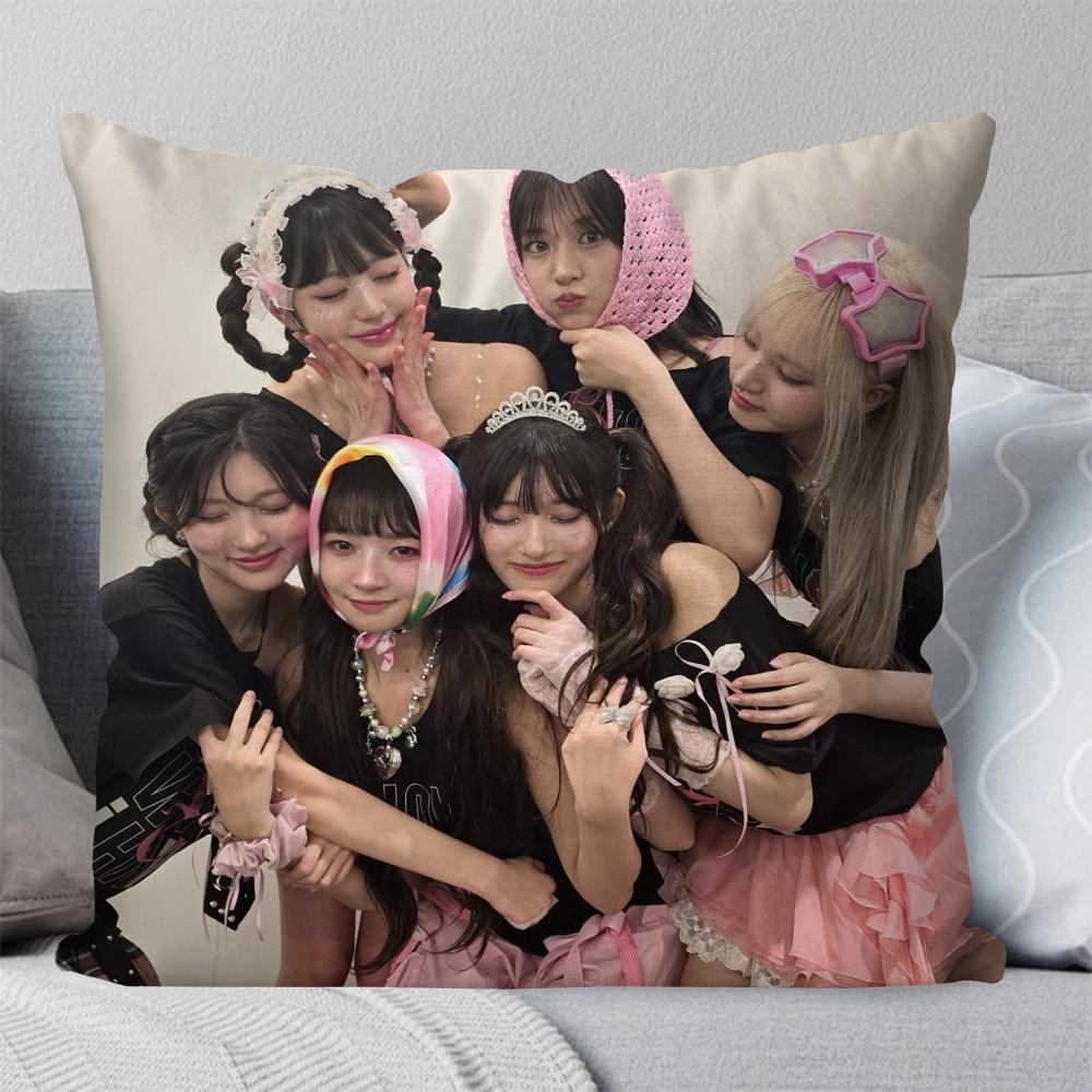 

Girl Group I-ive Pillow Case Square Pillow Bedroom Sofa Leisure Comfort Cushion Car Living Room Home Decoration 40X40 12x12Inch