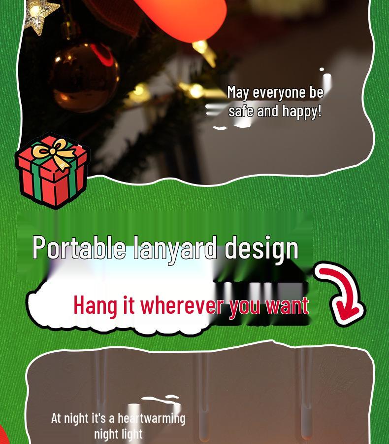 Christmas Silicone Snowman Night Light - Creative Holiday Gift & Decoration for Kids