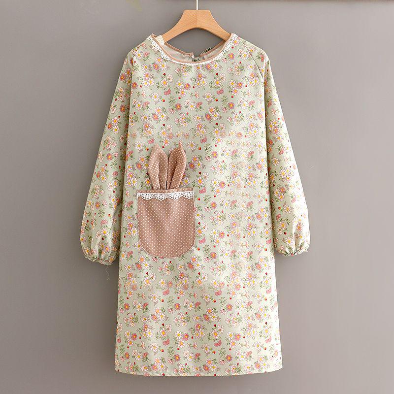 Fashionable Plus Size Oil-Proof Stain-Resistant Full Coverage Kitchen Apron