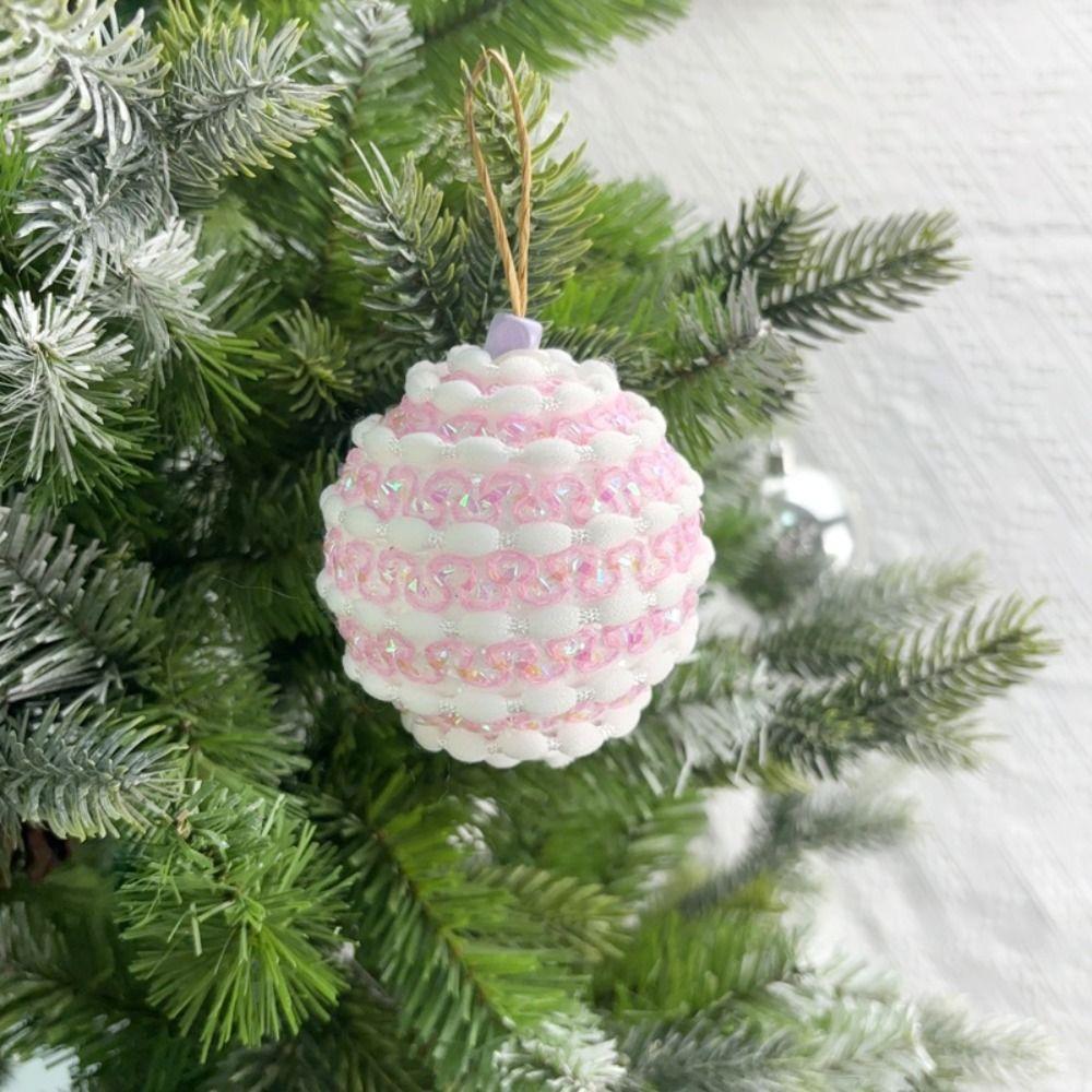 Macaron Color Christmas Tree Ornament Foam Christmas Decorations Christmas Balls Pendant  Pendant