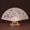 Neuer Vintage Faltbarer Bambus Original Holz geschnitzt Handfächer Hochzeit Brautparty Geschenk Geeignet Haushalt Schreibtisch Dekoration