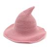 Vintage Halloween Women Witch Hat Costume Cotton Yarn Hat For Party Cosplay Masquerade Hat Festival Decoration Accessories