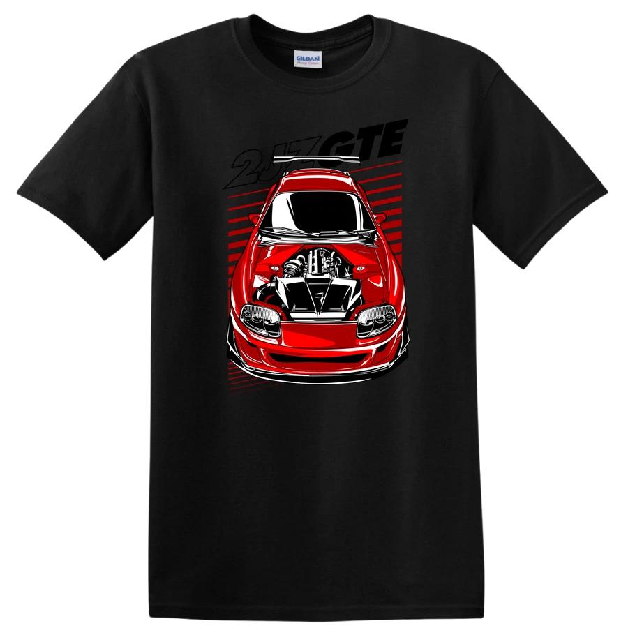 Red Car Engine Graphic T Shirt Cool Car Design Retro Racing Tee Unique Gift XL