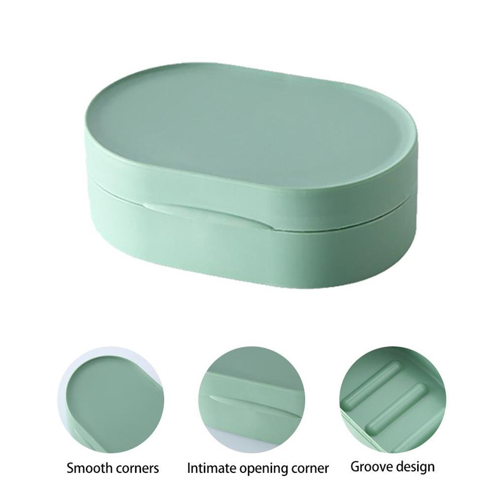 Soap Box with Lid Travel Supplies Compact Frame Camping Save Spaces Soaps Container Home Shower Rack Dispenser Dish Holder