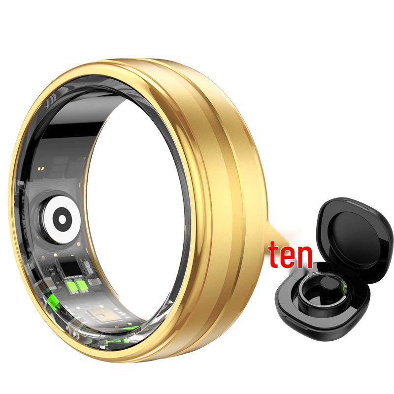 QRING R06 Smart Ring: Sleep, Stress, and Blood Oxygen Monitor with Sport Charging Case.