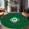 1 Stück Fußballmannschaft (59) Design Bedruckter Bereich Runder Teppich für Schlafzimmer Wohnzimmer Heimdekoration Teppiche Matte Rutschfeste Matte Teppich für das Bett