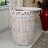 Large Size Wicker Clothes Storage Basket Covered Design for Restaurant Use Dirty Clothes Organizer Retro Style Family Storage...