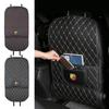 GCNDL1 PU Leather Car Anti Kick Pad Auto Seat Back Protector Cover with Storage Pocket For Fiat Abarth 695 595 124 Spider Accessories