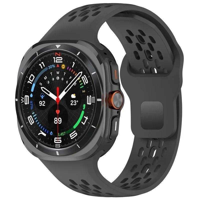Sports Silicone Strap for Samsung Galaxy Watch 8 Ultra 47mm Band Comfortable Wristband for Samsung Watch 7 Ultra Bracelet Correa