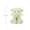 Apricot Lamb Matcha Drache Plüschtier für Kinder, Weich und Niedlich, Flauschiger Matcha Drache für Mädchen und Jungen, 20cm