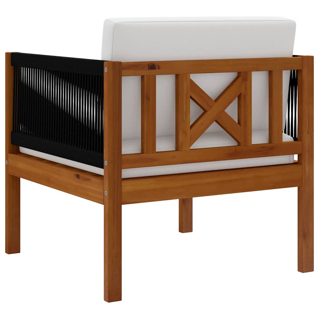 Garden Chair with Cushions Solid Acacia Wood