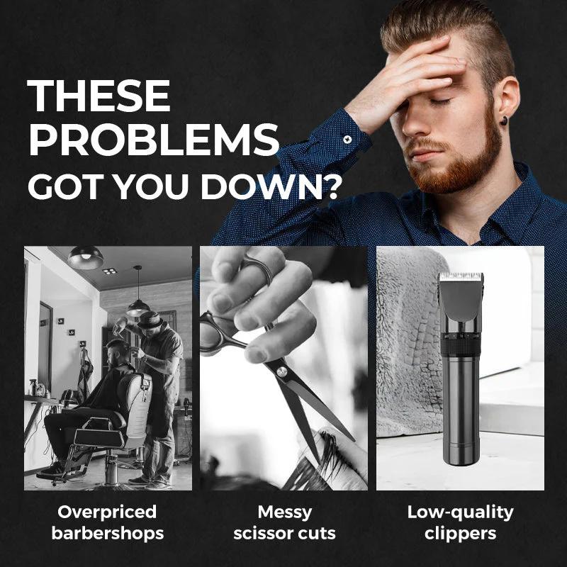 Household Digital Display Professional Electric Hair Clipper Set Portable USB Chargeable Electric Clipper Cordless Hair Trimmer