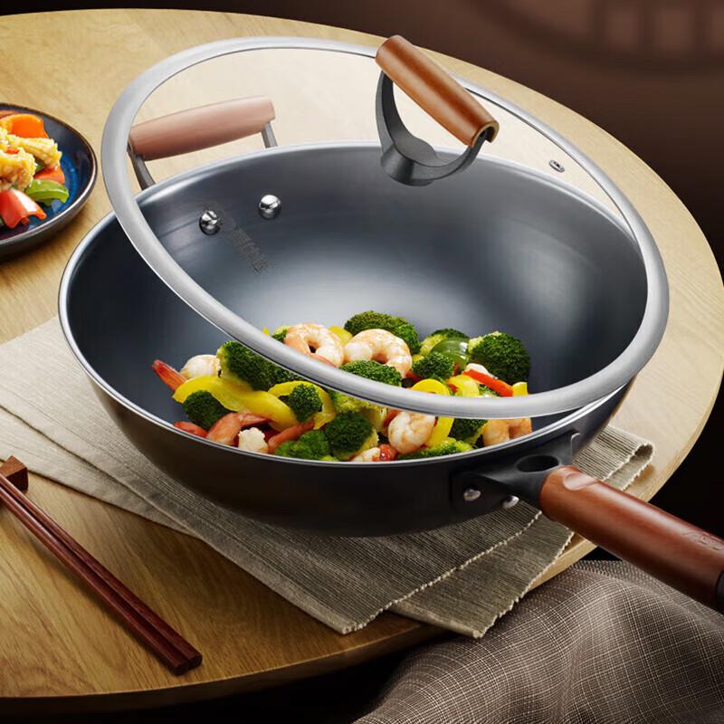 ASD Lightweight 3-Layer Iron Stir-fry Wok