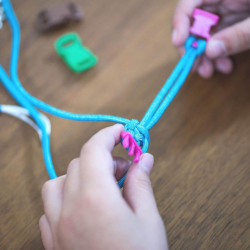 DIY Paracord Armband Herstellung Set mit Armbandmacher Schnallen Paracord Flechten Weben DIY Handwerk