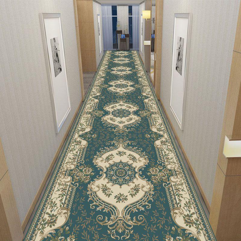 Classic Lattice Greek Key Border Runner Rug Non Slip Stain Resistant Carpet for El Hall Entry Indoor Home Floor Decor