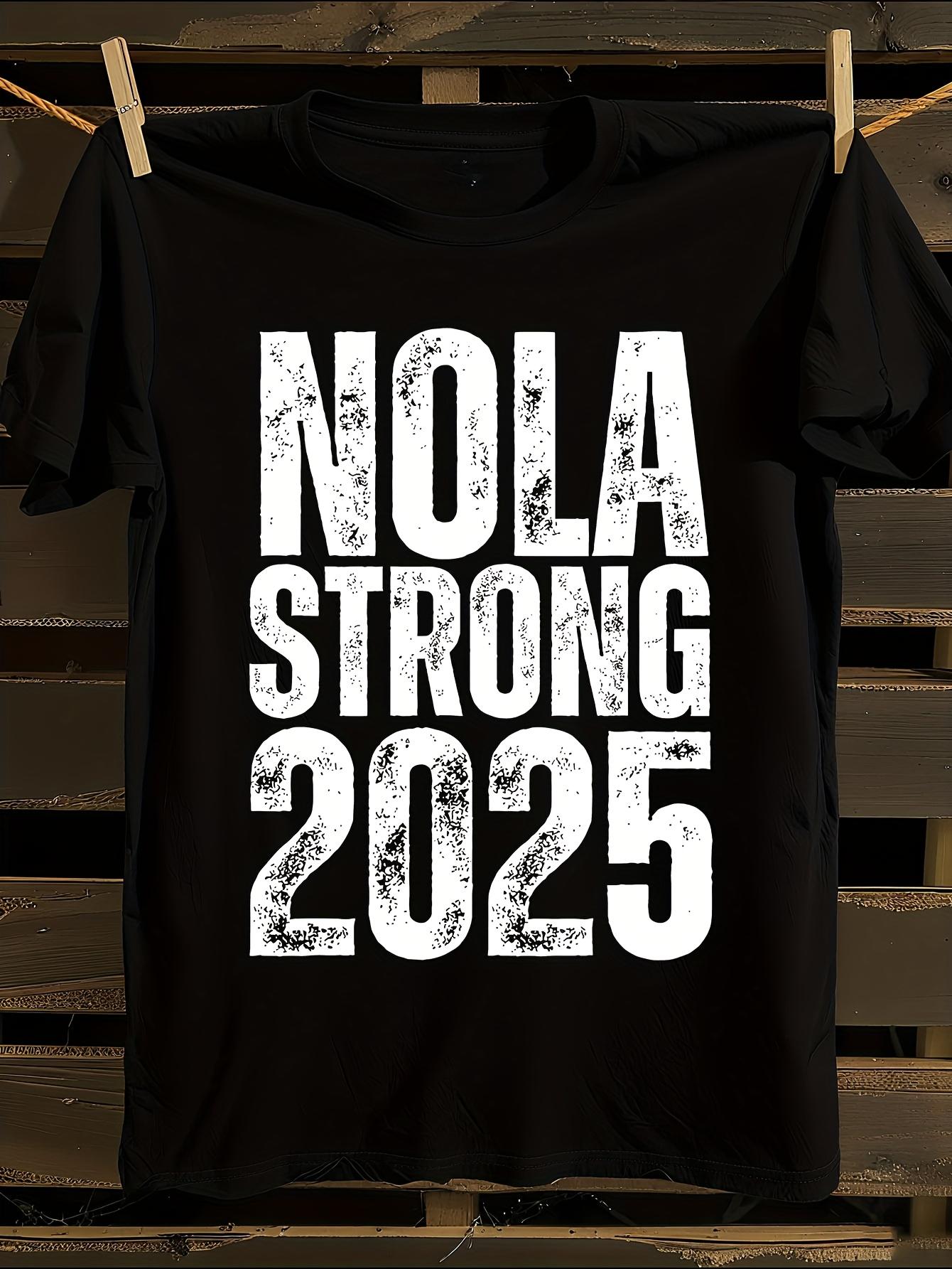 NOLA Strong 2025 Never Forget New Orleans Support T-shirt M