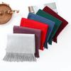 High-End Wool Cashmere Scarf for Women & Men - Versatile Solid Color Shawl for Winter 2026
