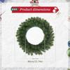 Winter Wreath Realistic 3D Seasonal Supplies Artificial Holiday Garland For Home Farmhouse Indoor Porch Christmas Parties Wall