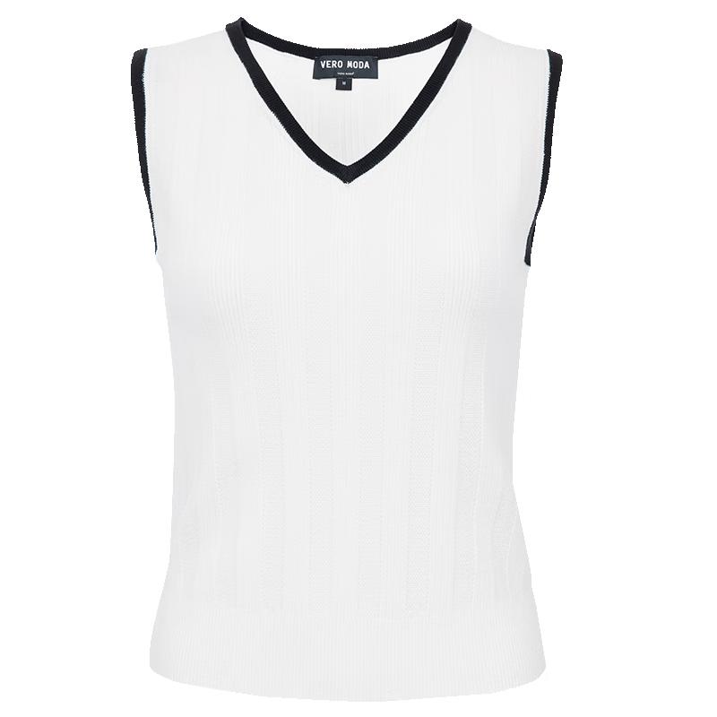 Vero Moda 2025 Summer Lyocell Blend Ribbed Knit Top