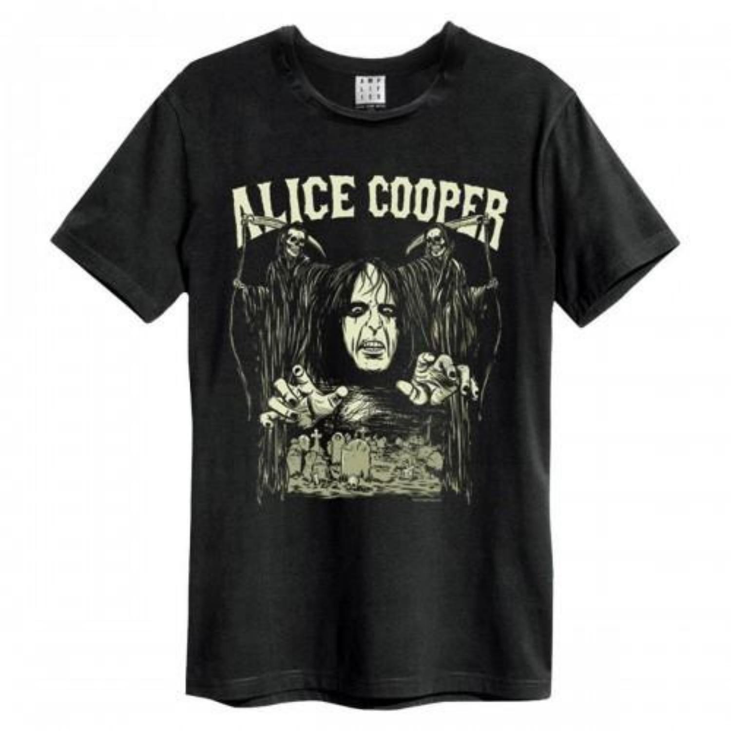 Amplified Unisex Adult Reapers Alice Cooper T-Shirt S