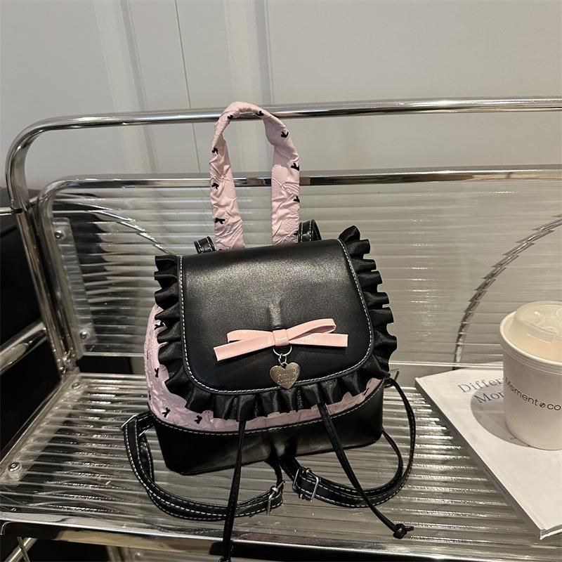 Fashion Girl Style Portable Small Bag New Lace Lace High Value Versatile Backpack