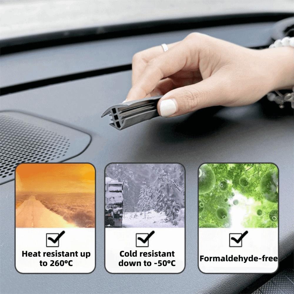 Sound Dampening Dashboard Seal Strip Rubber Material Noise Reduction Trim Windshield Seam