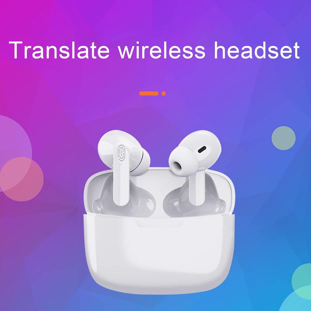 Zunate Y113 Earbuds Language Translator, Supports 114 Languages 3 Translation Modes, Voice Language Translator with Bluetooth, for Business