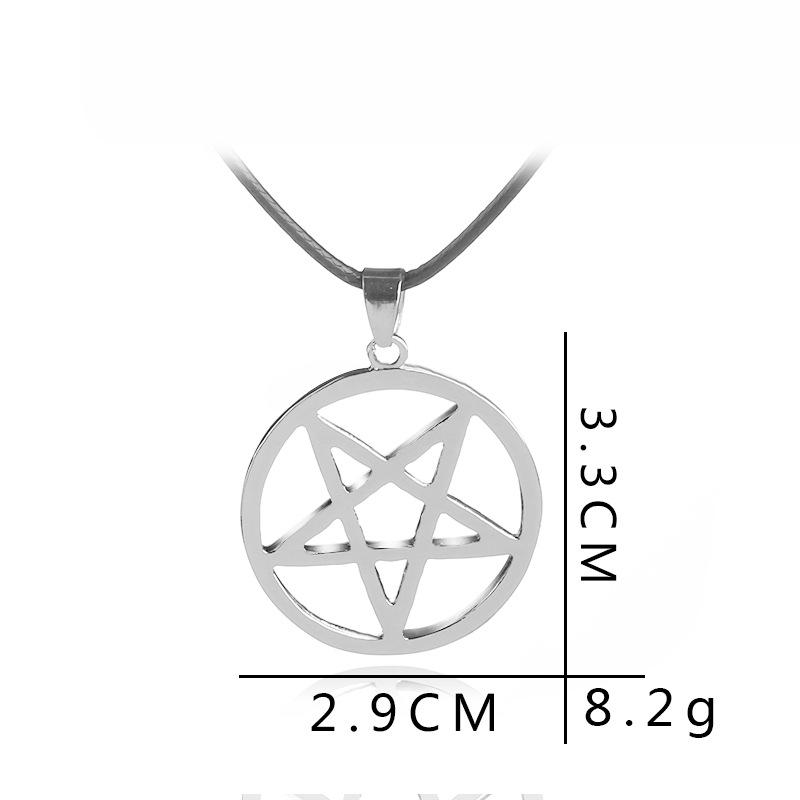 Přívěsek Pentagram Pentakl Náhrdelník pro Muže Ženy Šperky Doplňky