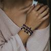 3pcs/Set Body-Purifying Amethyst Bracelet for Weight Loss, Yoga, and Meditation - Healing Stone Zircon for Women and Men