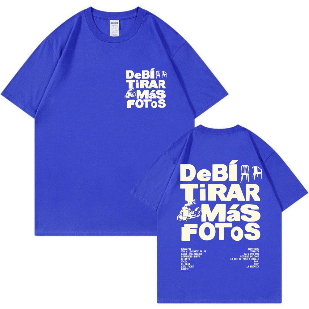 

Rapper Bad Bunny Debi Tirar Mas Fotos DTMF World Tour T-shirt Men Women Fashion Hip Hop T Shirt Oversized Cotton T Shirts 3XL