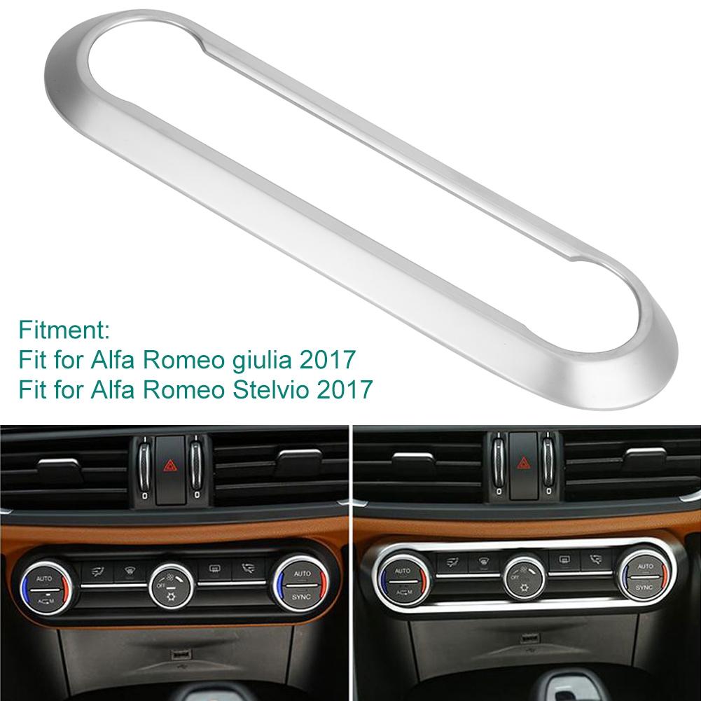Midtre klimaanlegg justeringsramme trim klistremerker passer for Alfa Romeo giulia 2017