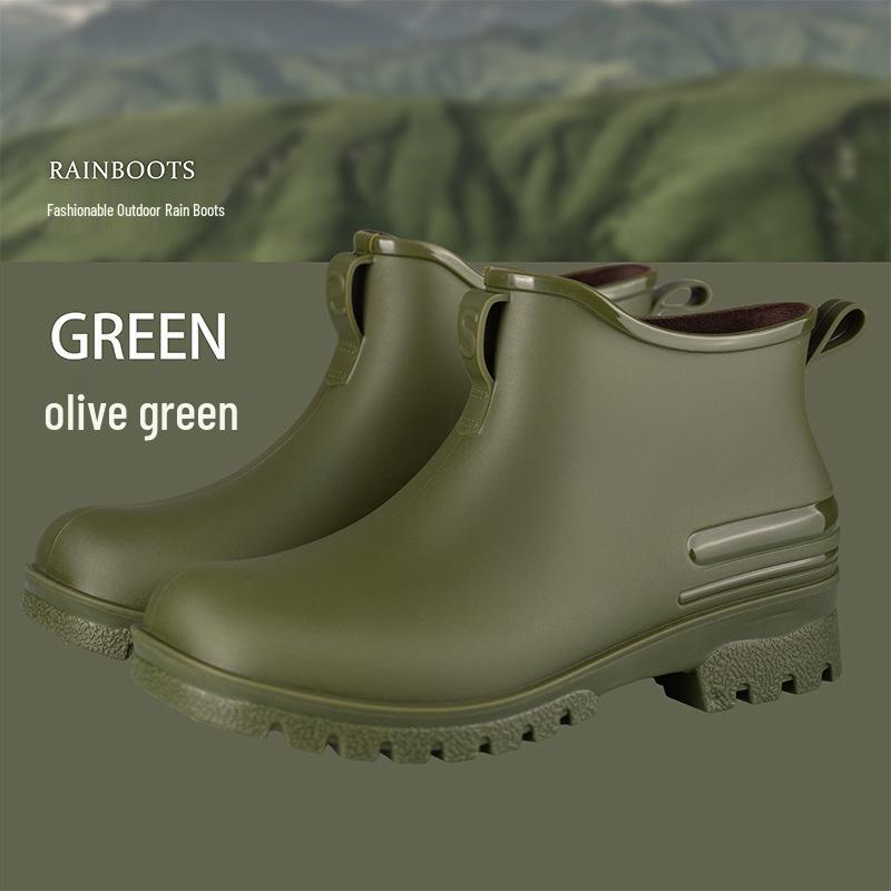 

Унісекс Модні Короткі Дощові Чоботи з Вельветом, Нековзним, Водонепроникним Дизайном для Жінок 43