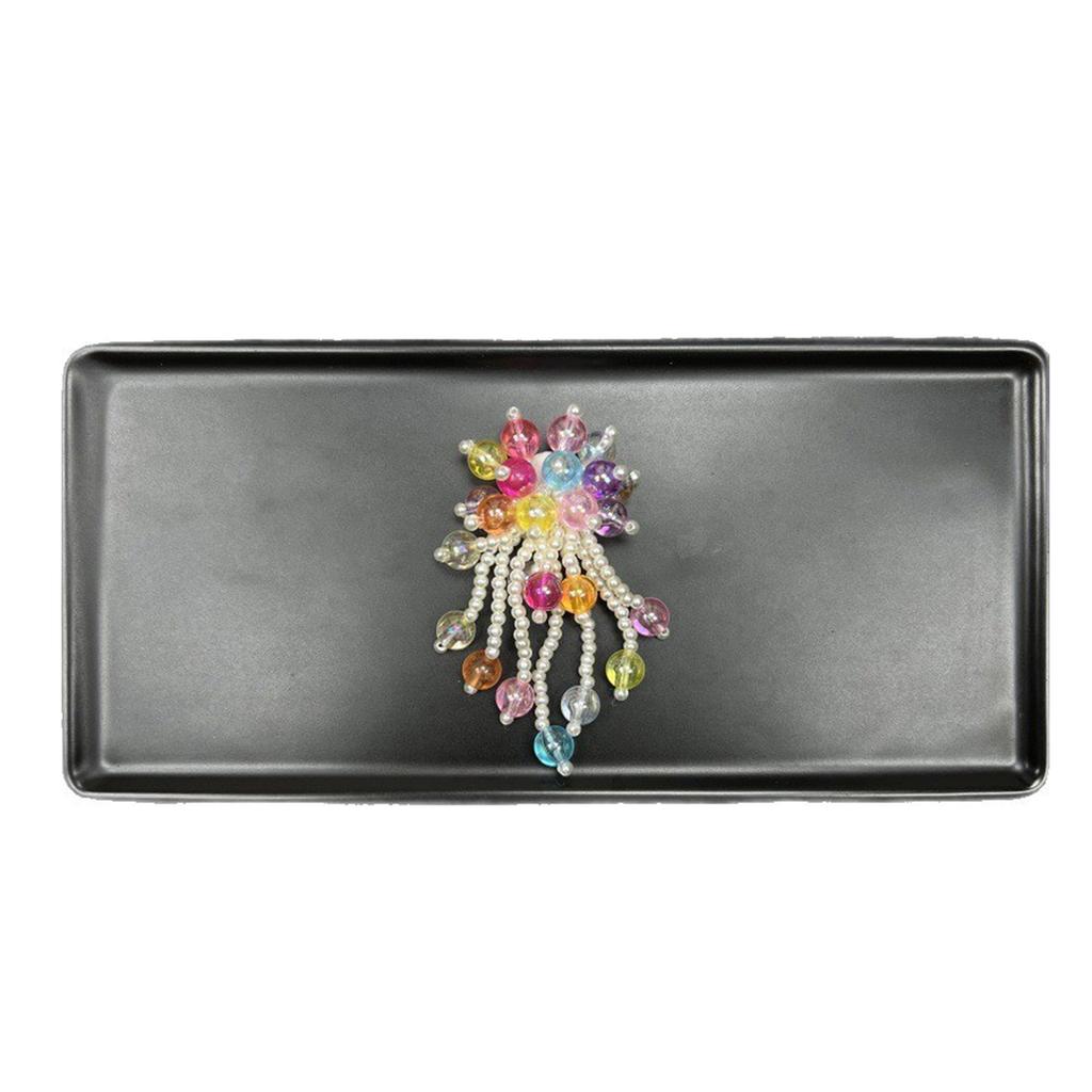 Dopamine Handcrafted Beaded Jelly Shoes Sports Sandals Accessory Diy Shoe Decorative Colorful Flower Slippers Buckles