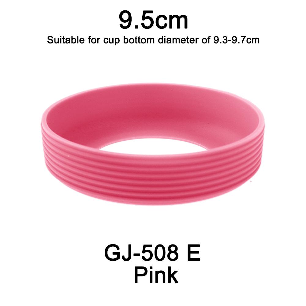 1Pc Diameter 9.5CM 24G Threaded Soft Silicone Cup Bottom Cover Wear Resistant Ring Sleeve Anti Slip Good Toughness Elastic