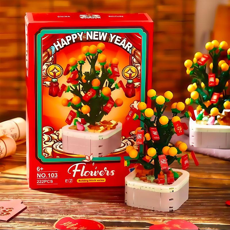 Year of the Snake Mascot Doll: Compatible with LEGO, God of Wealth Lion Dance, Educational Building Blocks Toy for Kids
