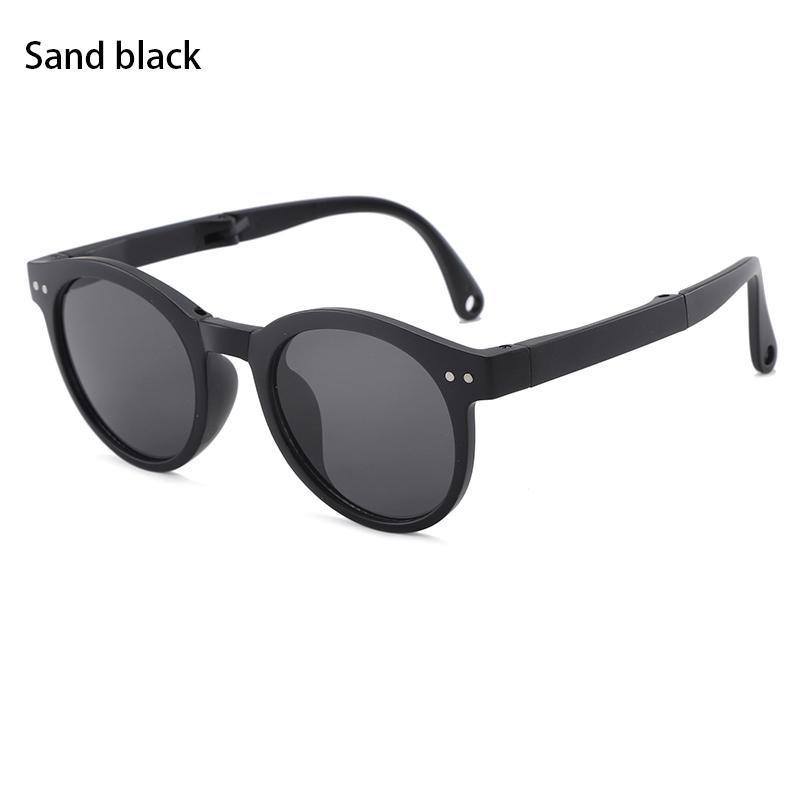 New Candy Color Sunglasses for Kids Folding Large Frame Sun Glasses Children's Folding Eyeglasses UV400 Eyewear