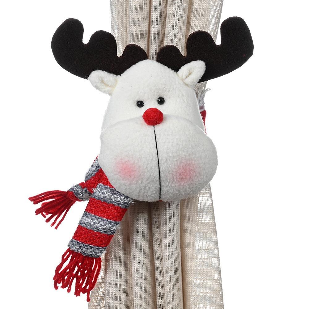 

Рождественская резинка пряжка для штор украшение ремень, рождественские украшения принадлежности, домашняя ткань украшения шторы пряжка