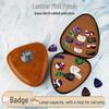 Custodia per Plettri con 22 Plettri in Celluloide per Fingerstyle per Chitarra Acustica Folk