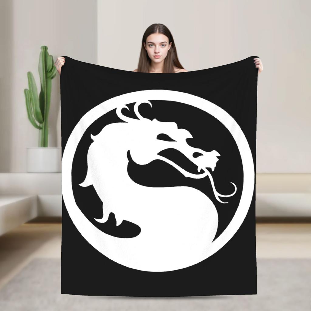 SubZero Mortal Kombat  Knitted Blankets   Plush Throw Blanket Bed Sofa Personalised UltraSoft Warm Bedspreads