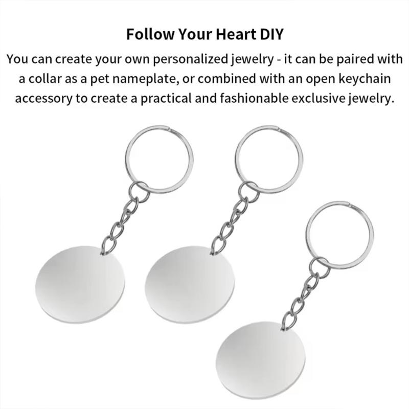20mm/30mm Stainless Steel Pet Identification Hangtags With Mirror Polisheds Finish Lasers Etcheds For Medicals Accessories