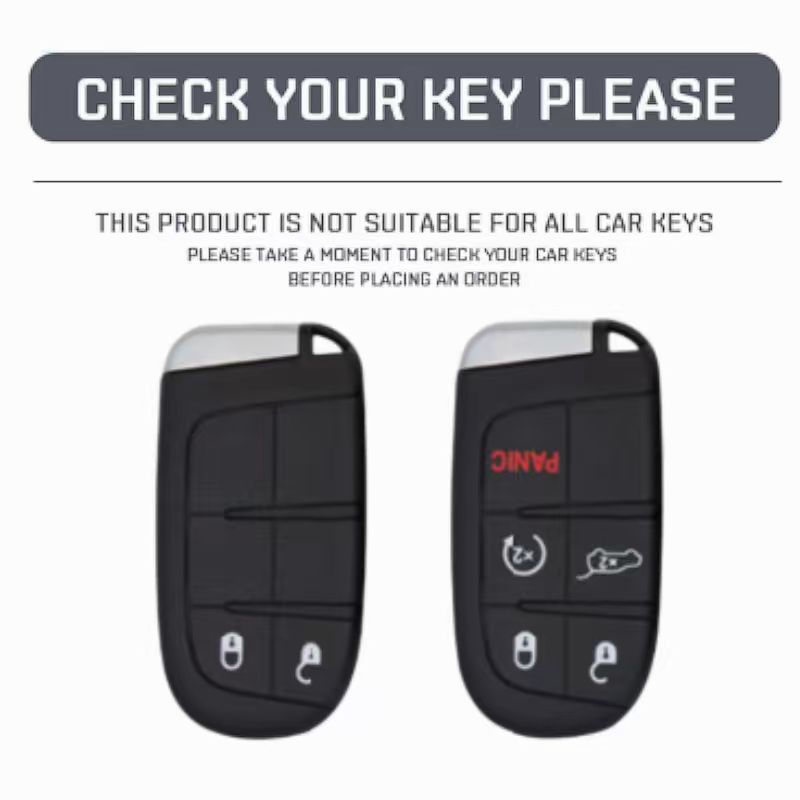 Funda de cuero para llave de coche, aleación de Zinc, para Jeep Grand Cherokee Renegade Fiat Freemont Dodge Charger Challenger Durango Journey