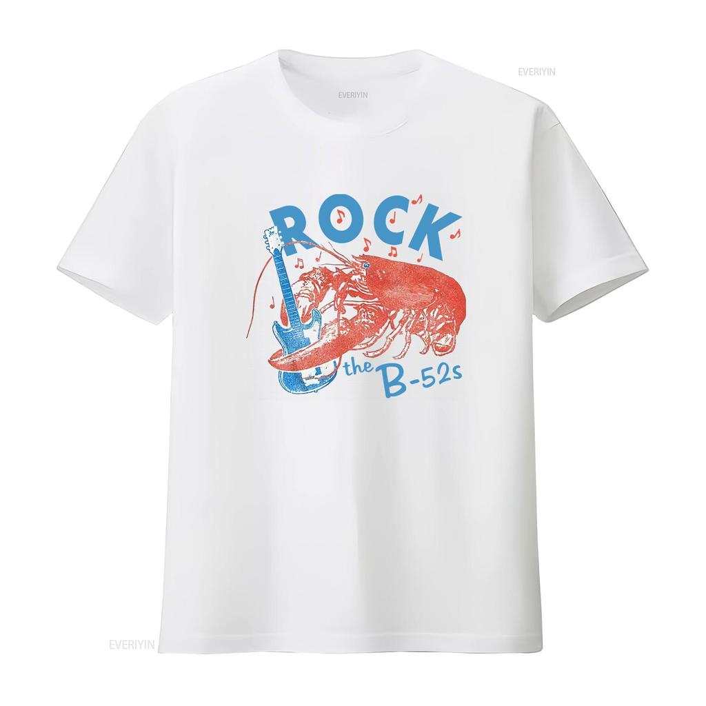 The B52s Rock Lobster Kastenform Oversize T-Shirt Für Musikliebhaber Vintage Atmungsaktiv Mode Lässig Streetwear