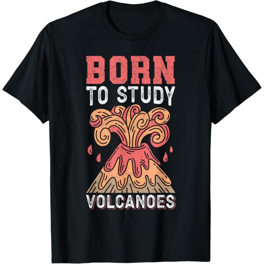 

Born to Study Volcanoes Hawaii Volcano T-Shirt XXXXXL чорний