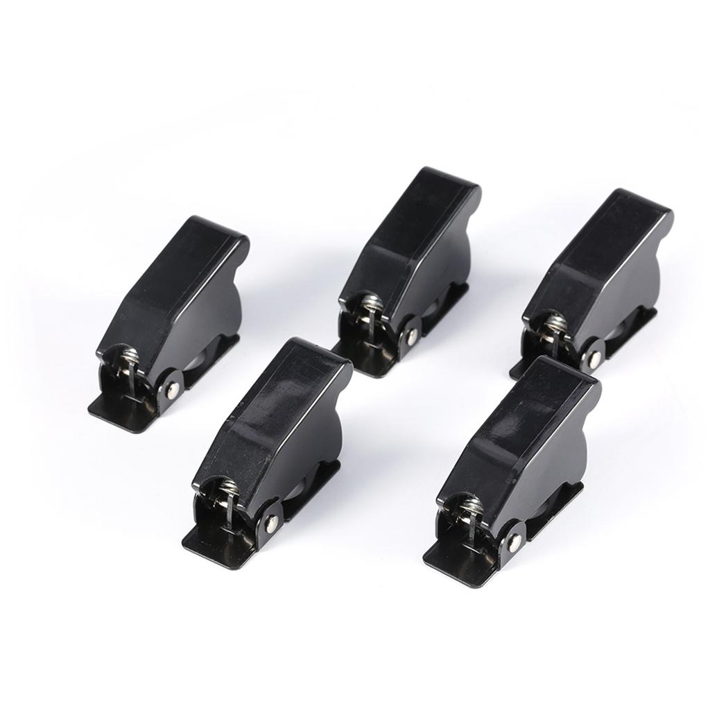 5 buc. Negru Comutator de siguranță Capac rabatabil Husă de protecție Pentru comutator basculant auto