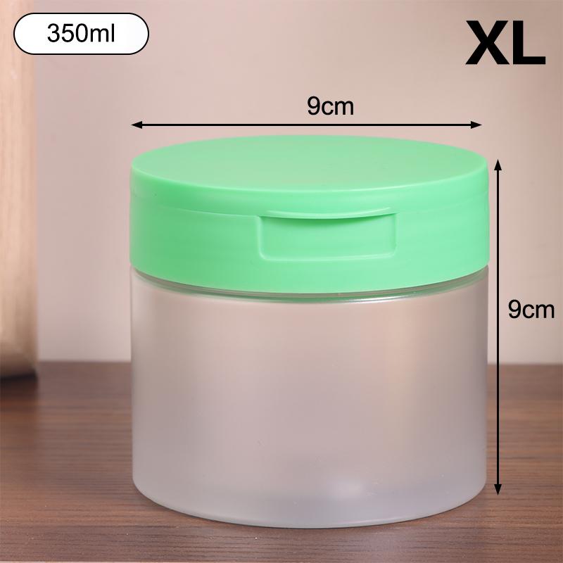 1Pcs 250/300/350Ml Makeup Remover Cotton Cream Jar Lid Body Lotion Scrub Jar Cosmetic Container Travel Portable Bottle